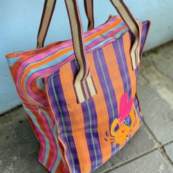 Shopper plastique recyclé Zip crab in love