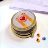 Tablettendöschen rund lovehands