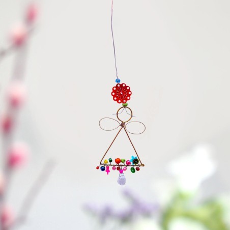 Dekoration Funkel Angel Ornament Scallop 6,5