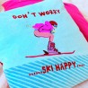 Housse de Coussin Velours Ski Happy 4040