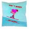 Kissenhülle Velvet Ski Happy 4040