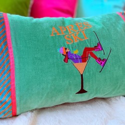 Housse de Coussin Velours Apres Ski Fun 3050