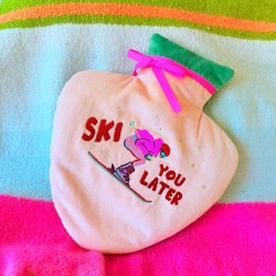 Hot-Water Bottle Velvet Herz ski later