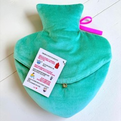 Bouillotte Velours Coeur ski later