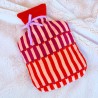 Hot-Water Bottle Velvet Pillar pink