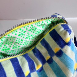 Trousse de toilette Velours pillar blue-green