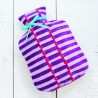 Bouillotte Velours Coeur Pillar viola