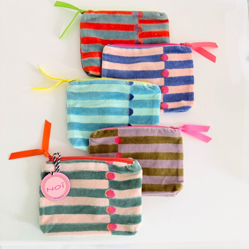 Pouch Zip Velvet Pillar mix