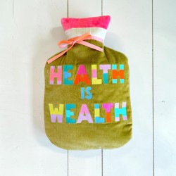 Hot-Water Bottle Velvet Health kiwi