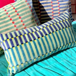 Housse de Coussin Velours Pillar blue 3060