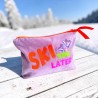 Trousse zip Velours Ski you later viola
