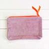 Trousse zip Velours Ski you later viola