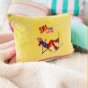 Cushion cover Velvet Ski later yellow 3040