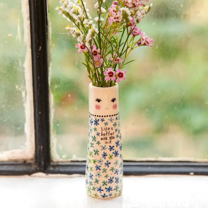Vase Folk Friend Bud Vase Life Is Better