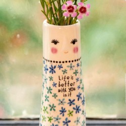 Vase Folk Friend Bud Vase Life Is Better