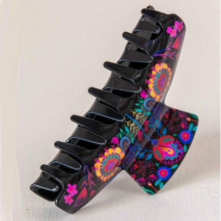 Haarspange Blk Folk Flower
