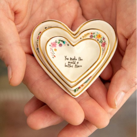 Keramikschälchen Nesting Heart Set 3 You Make