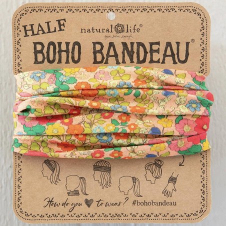 Stirn- und Haarband Boho Half Bandeau Vntg Grdn Pch