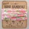 Stirn- und Haarband Boho Half Bandeau Dtsy Flrl Vntg Cr