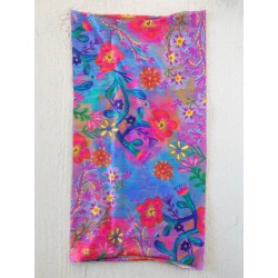 Stirn und Haarband Boho Neon Blu Pnk