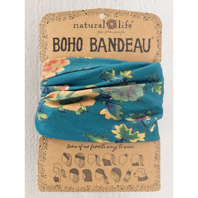 Stirn und Haarband Boho Teal Orng Clstr