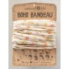 Stirn und Haarband Boho Dtsy Flrl Pstl Crm