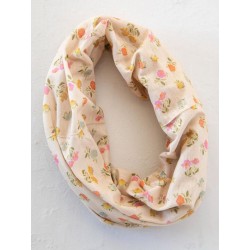 Stirn und Haarband Boho Dtsy Flrl Pstl Crm