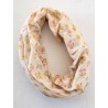 Stirn und Haarband Boho Dtsy Flrl Pstl Crm