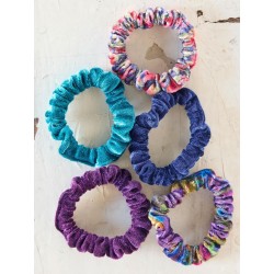 Scrunchie Mixed Print Set Blue