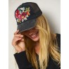 Mütze Needlepoint Trucker Dark Flower