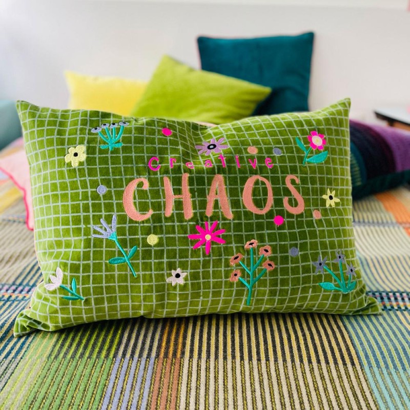 Cushion Cover Velvet Creative Chaos 4060