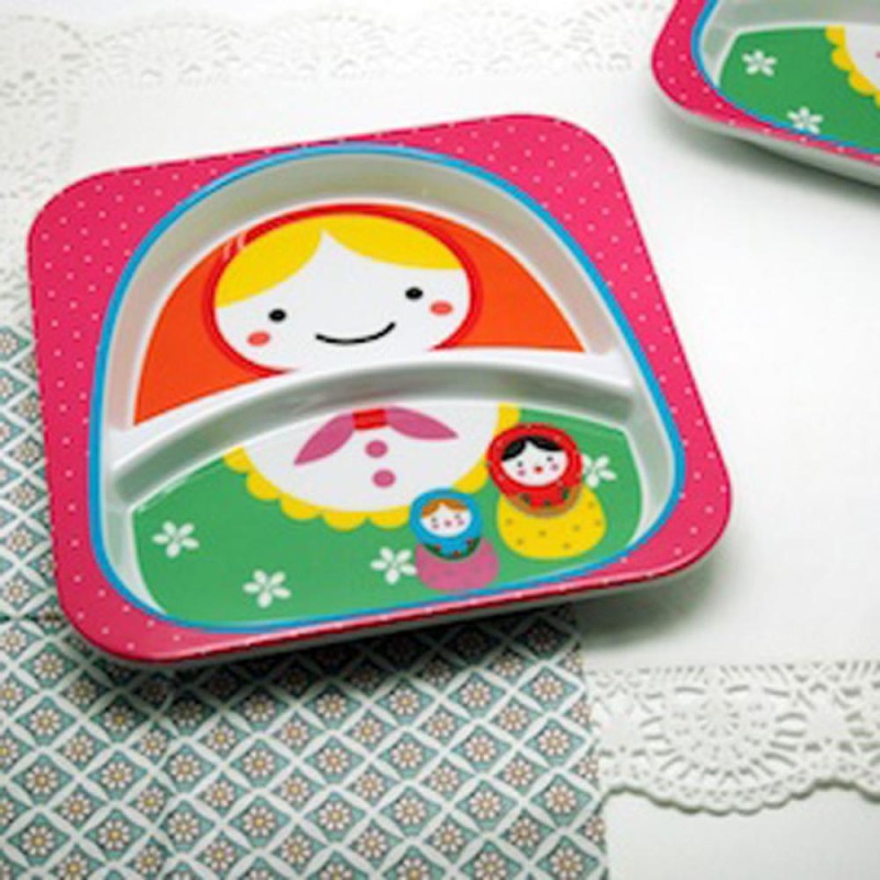 Melamin plate Matrushka