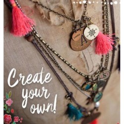 Bracelet + collier JM Leath. Wood