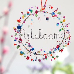 Decoration FUNKEL Welcome in Wreath
