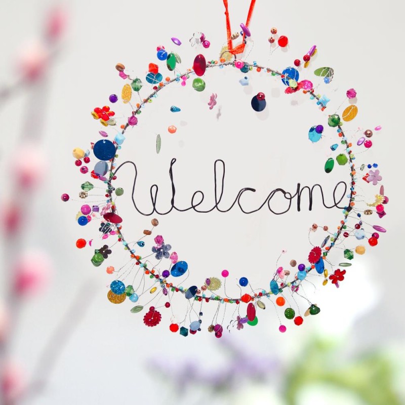 Décoration FUNKEL Welcome Couronne