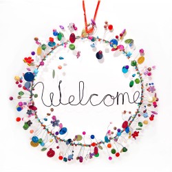 Decoration FUNKEL Welcome in Wreath