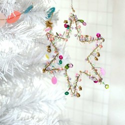 Décoration FUNKEL kleiner Stern pastell