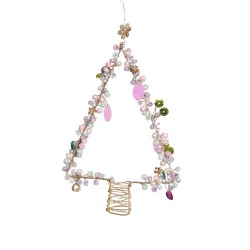 Dekoration FUNKEL Tannenbaum pastell