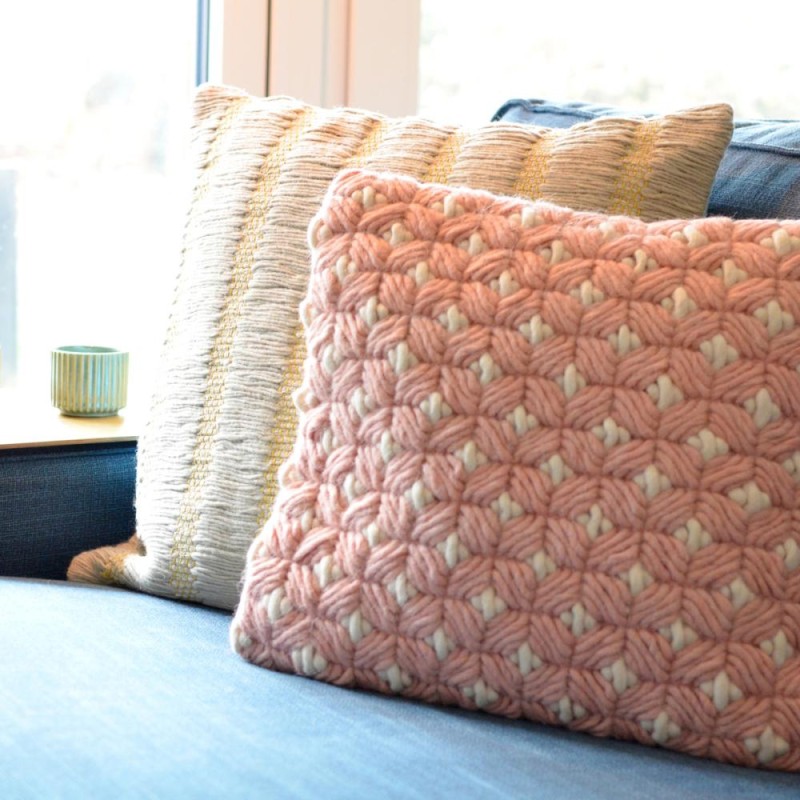 Cushion Cover Woven Classic 4040rustypink