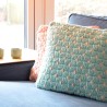 Cushion Cover Woven Classic 4040aqua