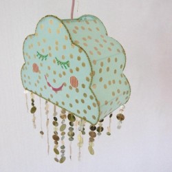 Lampenschirm Set 3 Goldy Cloud