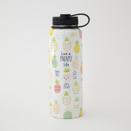 Gourde Thermos Lg Pineapple life