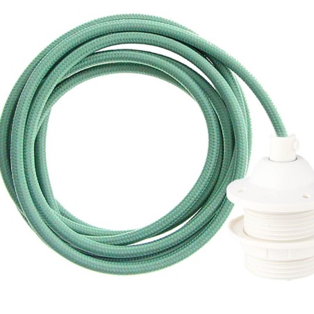 Colourful lamp cable with socket