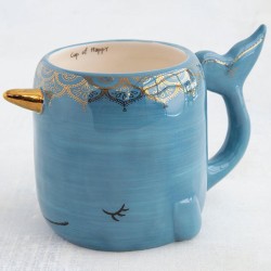 Mug Folk Art Narwhal