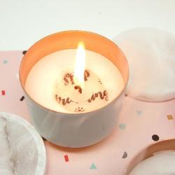 Table decoration candle-Slow, Marmor
