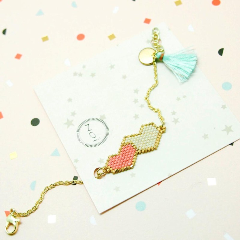 Bracelet en perles 2 Heart