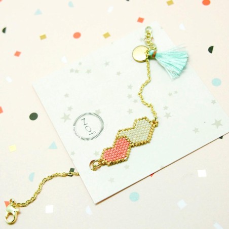 Bracelet en perles 2 Heart