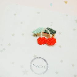 Brooch Pearl Cherry