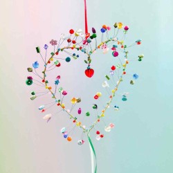 Décoration FUNKEL rotes Herz