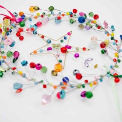 Décoration FUNKEL Stern in Kranz